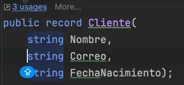 Clase cliente sin GDPR