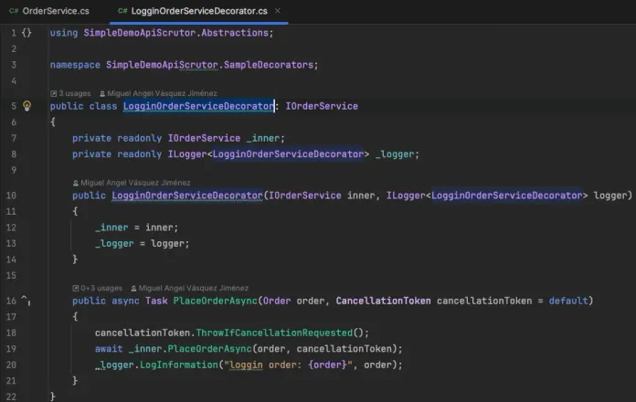 LogginOrderService