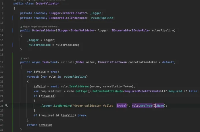 Pipeline con IEnumerable y .NET DI