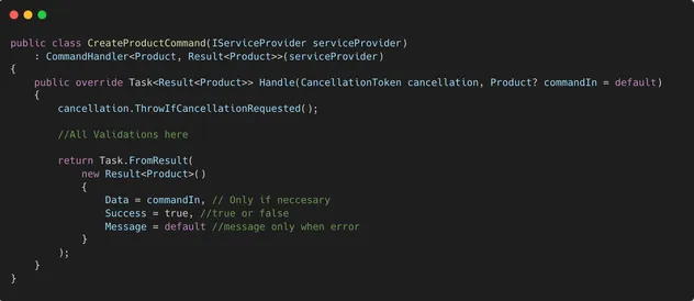 Capa de comando en el  patrón de resultado con Minimal APIs en .NET